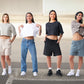 10 OZ Oversized French Terry Garment Dyed Crop Top T-shirt
