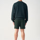 3D Raw Edge Fleece Sweatshorts