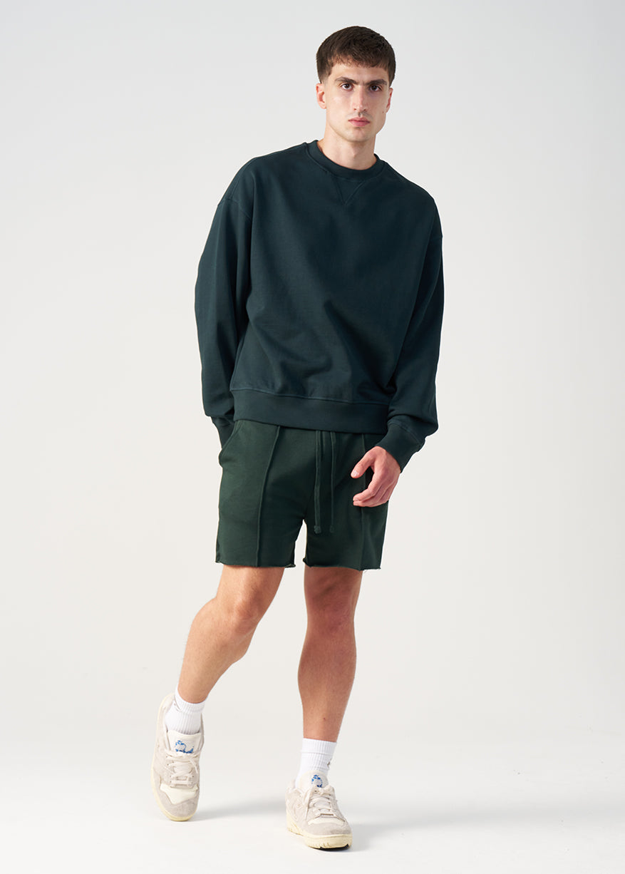 3D Raw Edge Fleece Sweatshorts