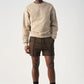 3D Raw Edge Fleece Sweatshorts