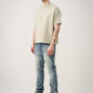 10 OZ Oversized Garment Dyed French Terry Distressed T-Shirt