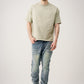 10 OZ Oversized Garment Dyed French Terry Distressed T-Shirt