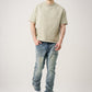 10 OZ Oversized Garment Dyed French Terry Distressed T-Shirt