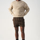 3D Raw Edge Fleece Sweatshorts