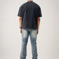 10 OZ Oversized Garment Dyed French Terry Distressed T-Shirt