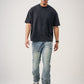 10 OZ Oversized Garment Dyed French Terry Distressed T-Shirt