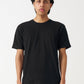 Black Combed Cotton T-Shirt