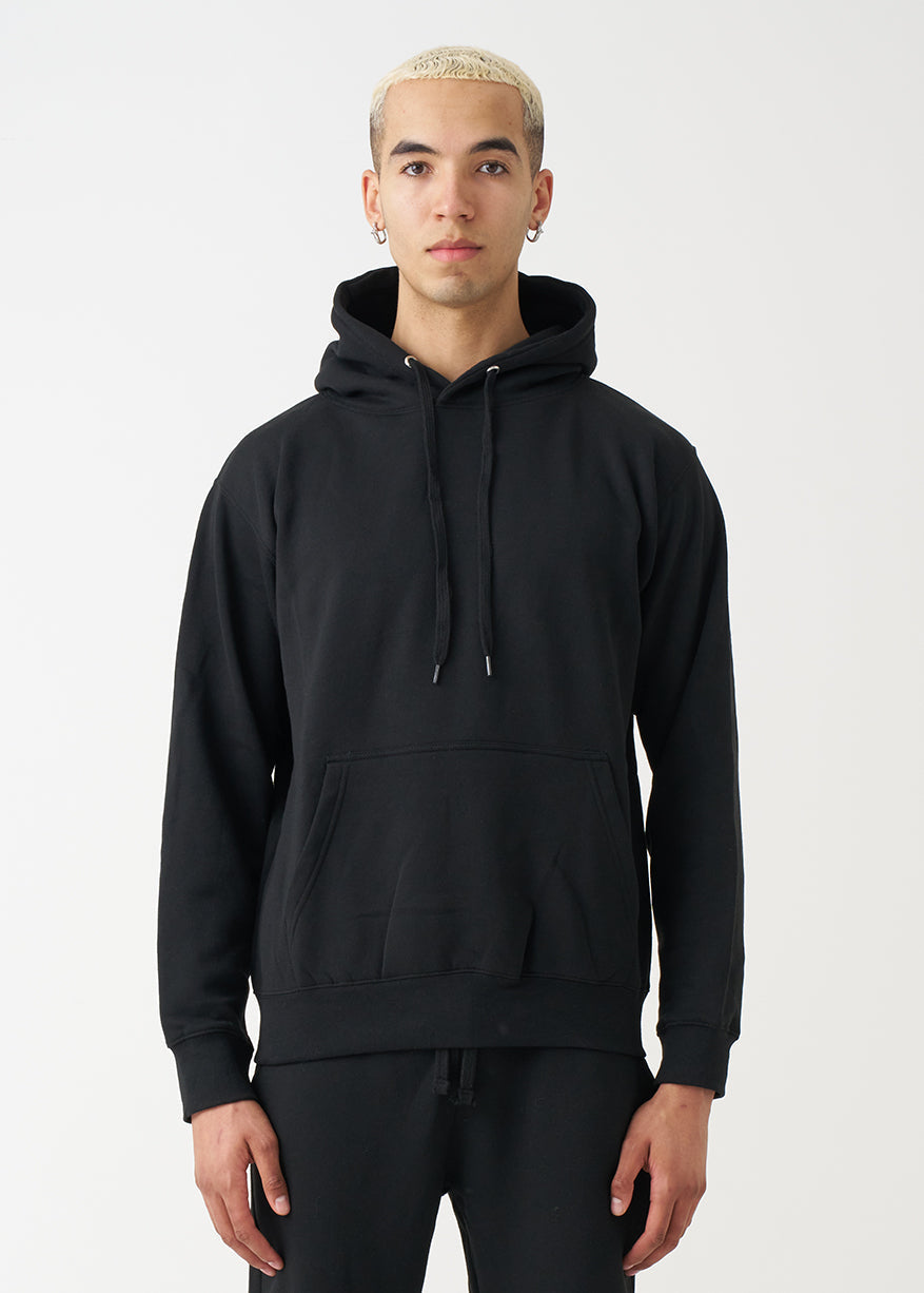 Black Heavy Blend Fleece Hooded Sweatshirt