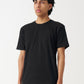 Black Combed Cotton T-Shirt