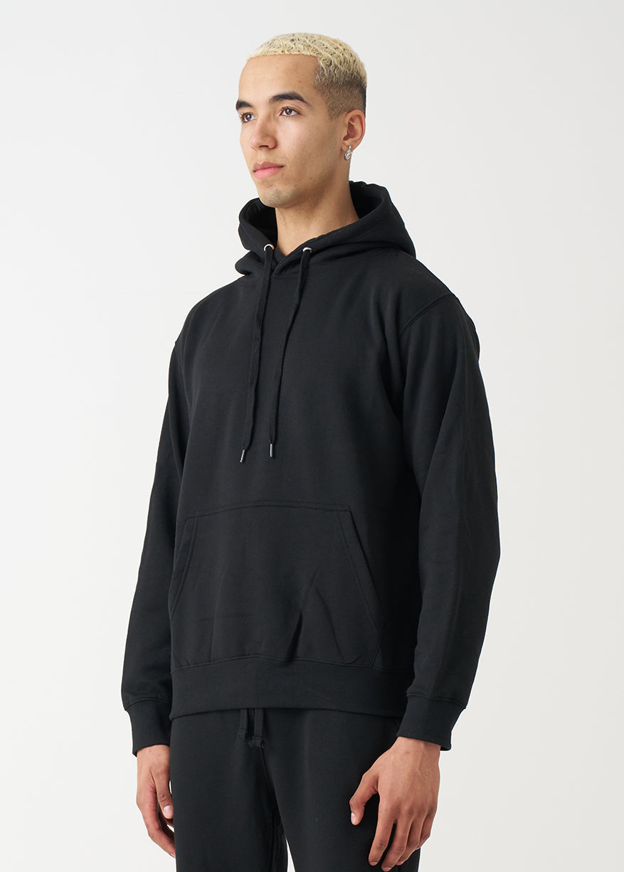 Black Heavy Blend Fleece Hooded Sweatshirt