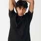 Black Combed Cotton T-Shirt