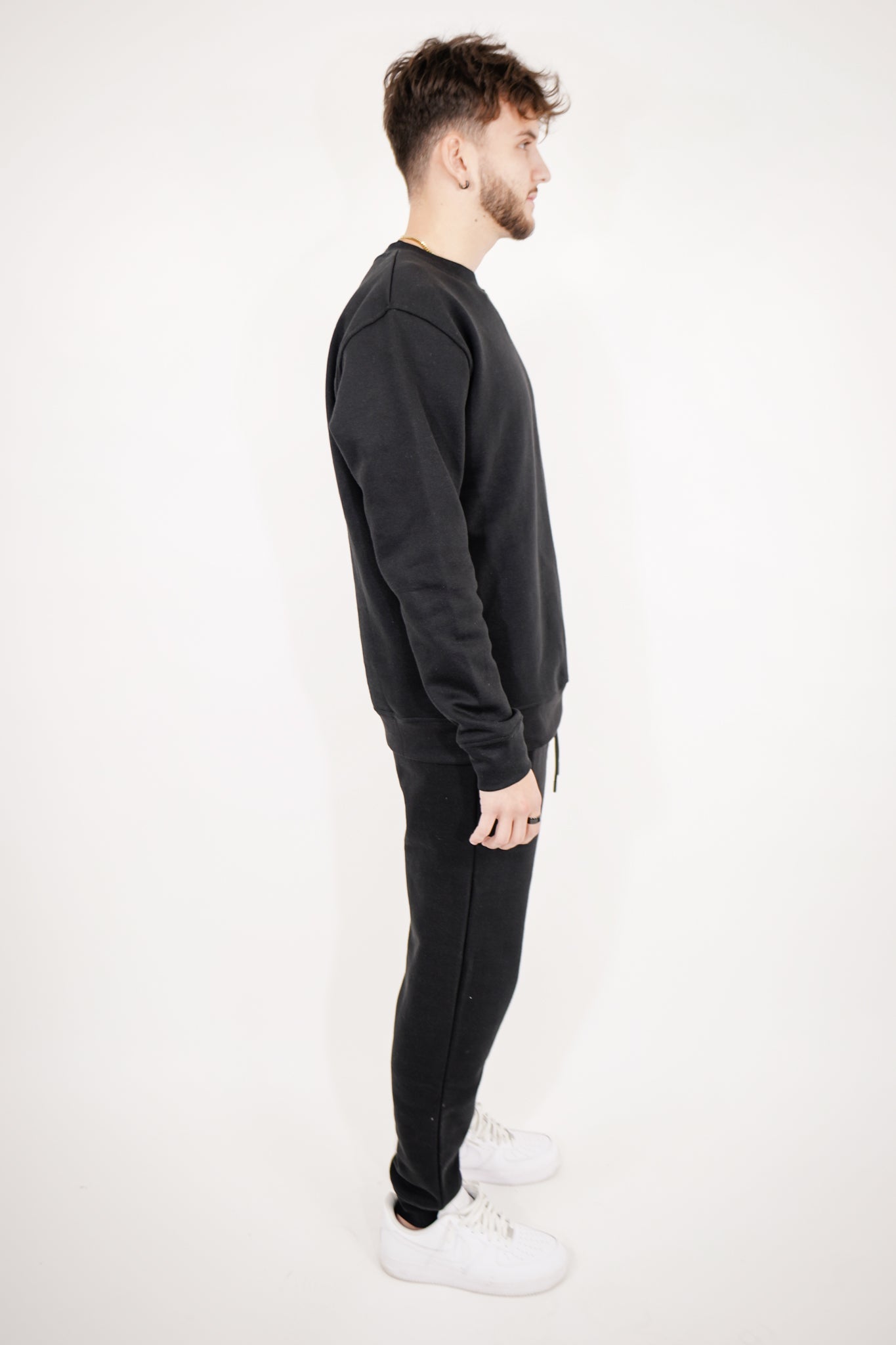 Tight Fleece Crew-Neck SweatSuit