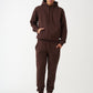 Brown Heavy Blend Fleece SweatSuit