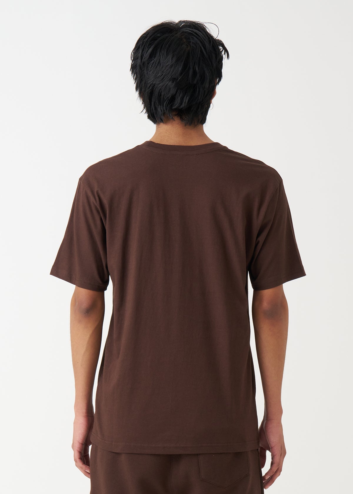 Brown Combed Cotton T-Shirt