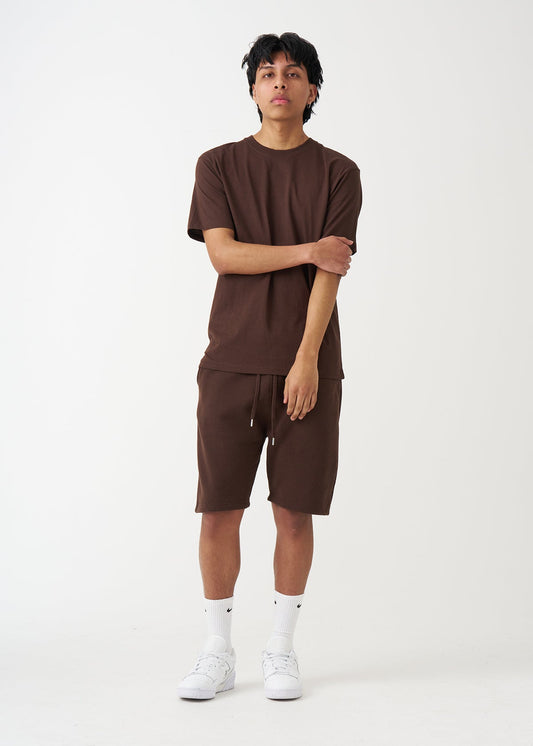 Brown T-Shirt And Short Set