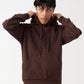 Brown Heavy Blend Fleece Hooded Sweatshirt