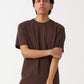 Brown Combed Cotton T-Shirt