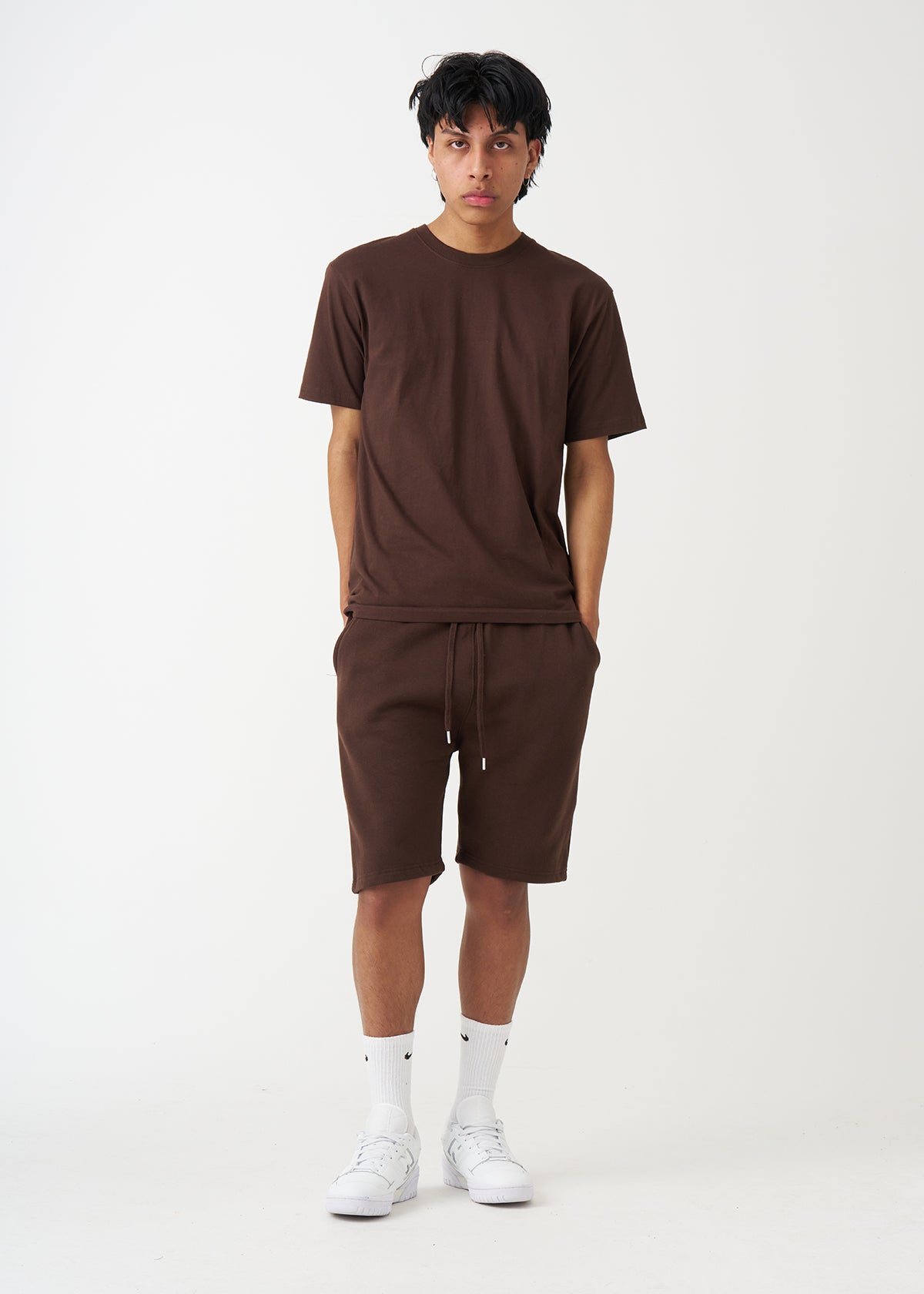 Brown T-Shirt And Short Set