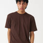 Brown Combed Cotton T-Shirt