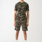 Camo T-Shirt And Short Set