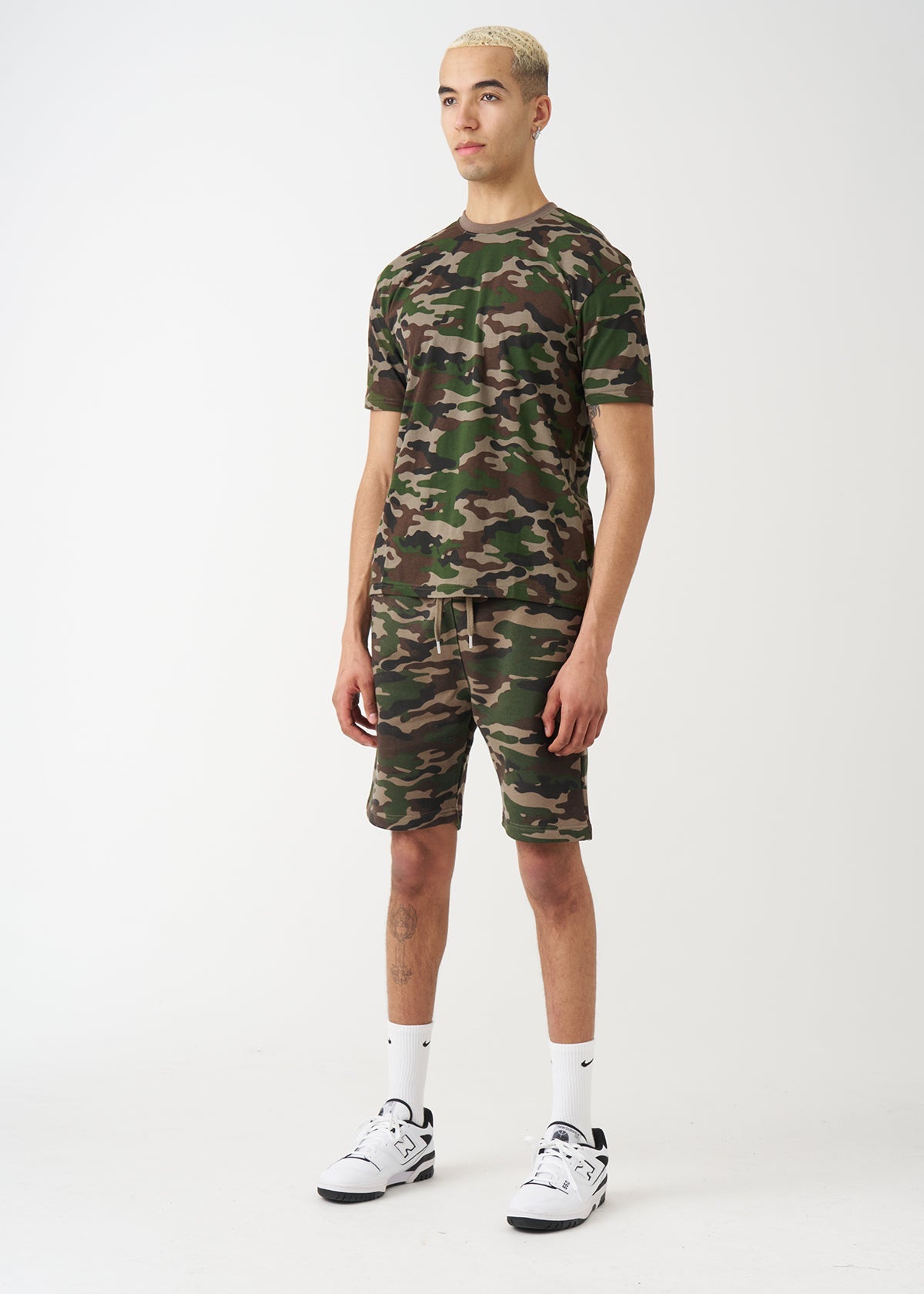 Camo T-Shirt And Short Set