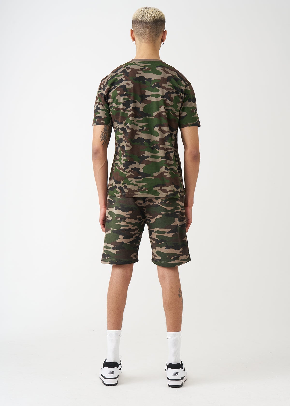 Camo T-Shirt And Short Set