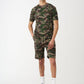 Camo T-Shirt And Short Set