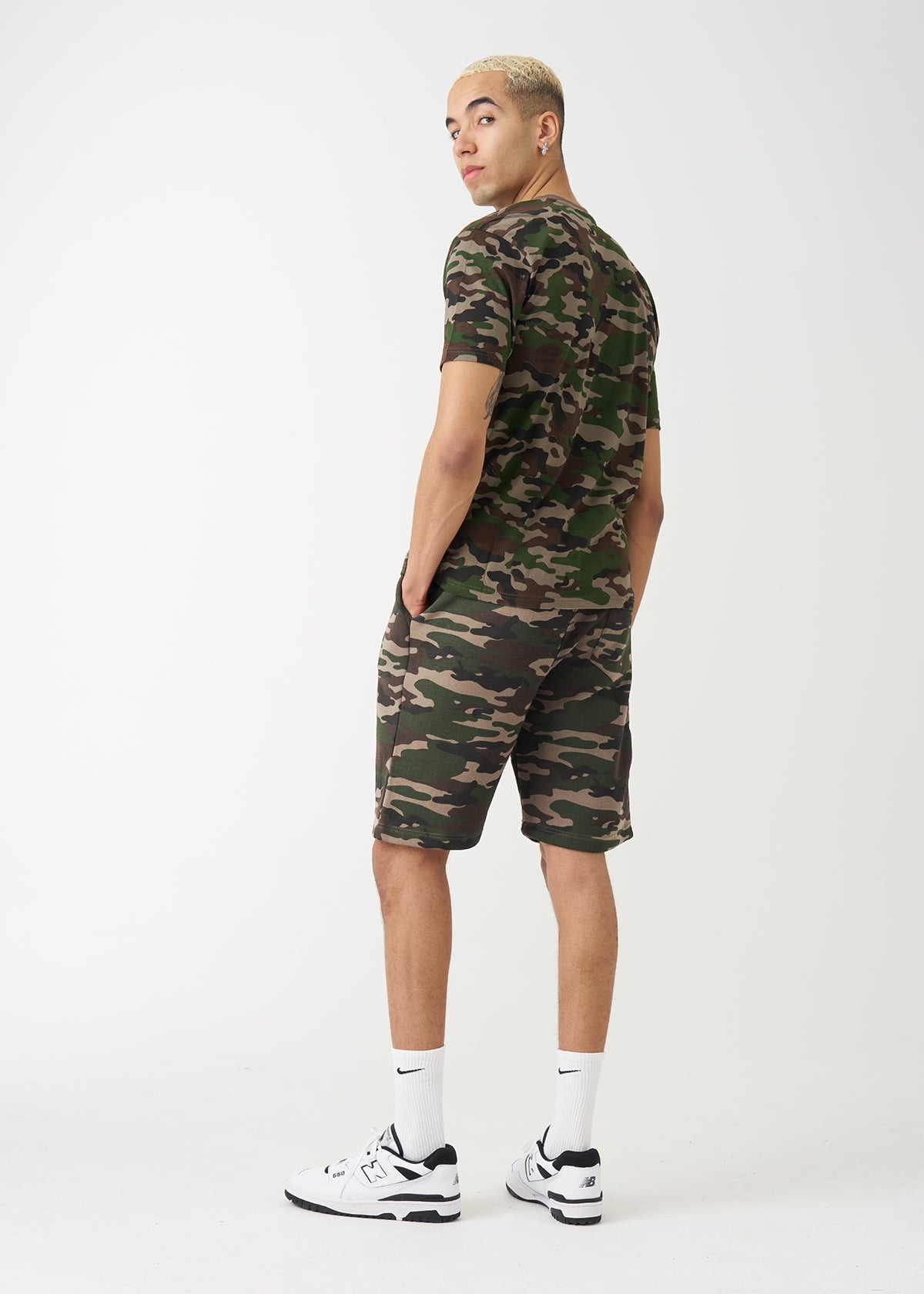 Camo T-Shirt And Short Set