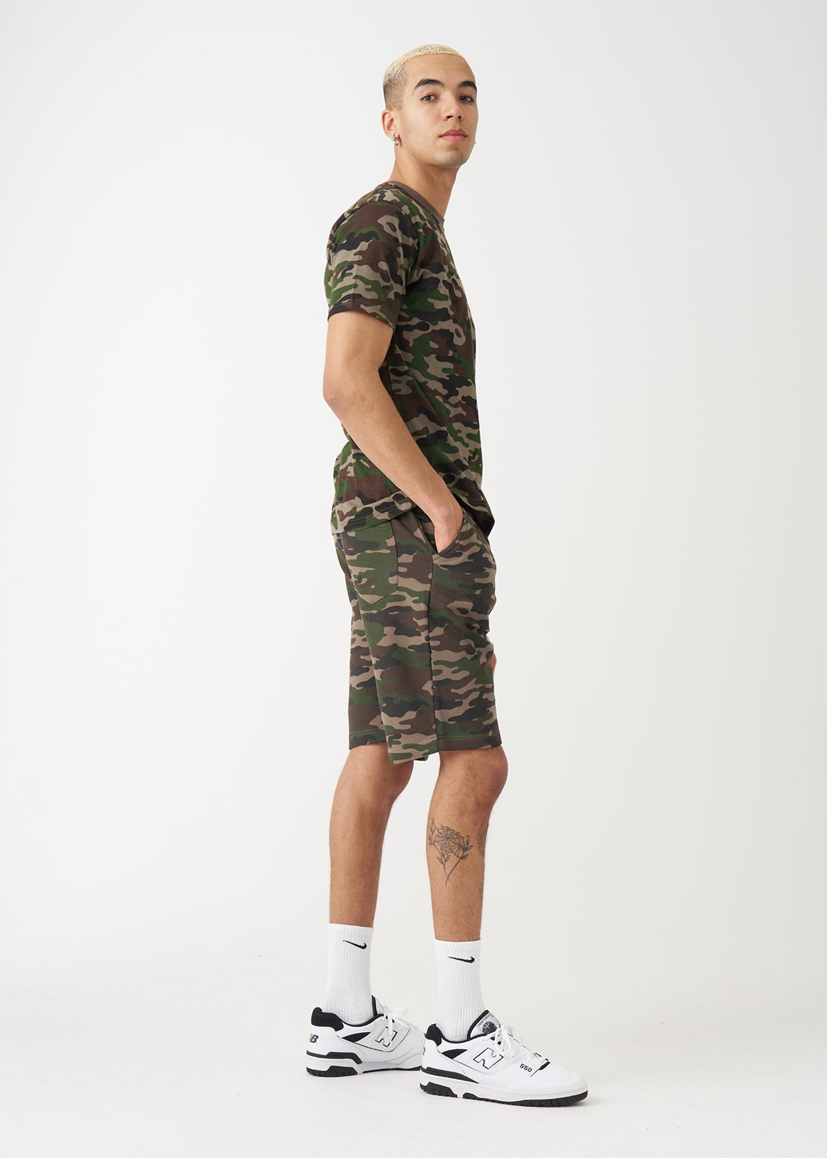 Camo T-Shirt And Short Set