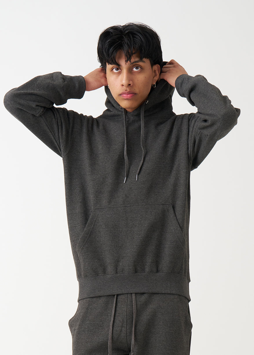 Charcoal Heavy Blend Fleece Hooded Sweatshirt