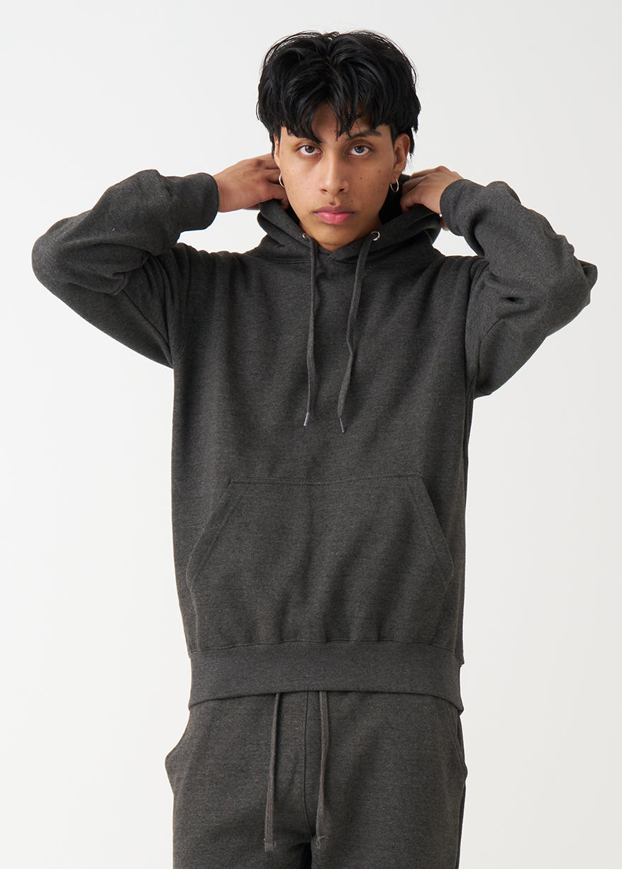 Charcoal Heavy Blend Fleece Hooded Sweatshirt