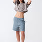 10 OZ Oversized French Terry Garment Dyed Crop Top T-shirt