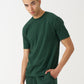 Dark Green Combed Cotton T-Shirt