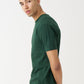 Dark Green Combed Cotton T-Shirt