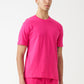 Hot Pink Combed Cotton T-Shirt