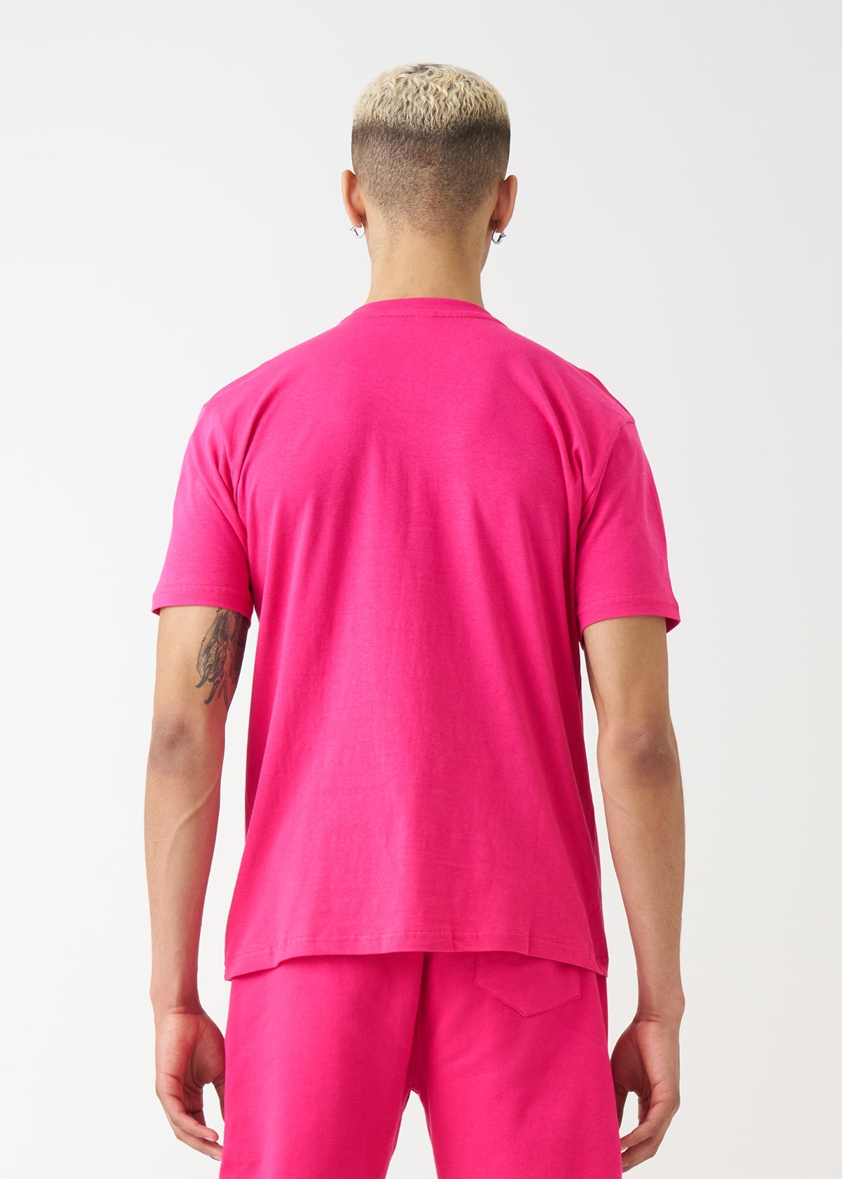 Hot Pink Combed Cotton T-Shirt