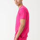 Hot Pink Combed Cotton T-Shirt