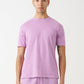 Lilac Combed Cotton T-Shirt