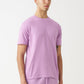 Lilac Combed Cotton T-Shirt