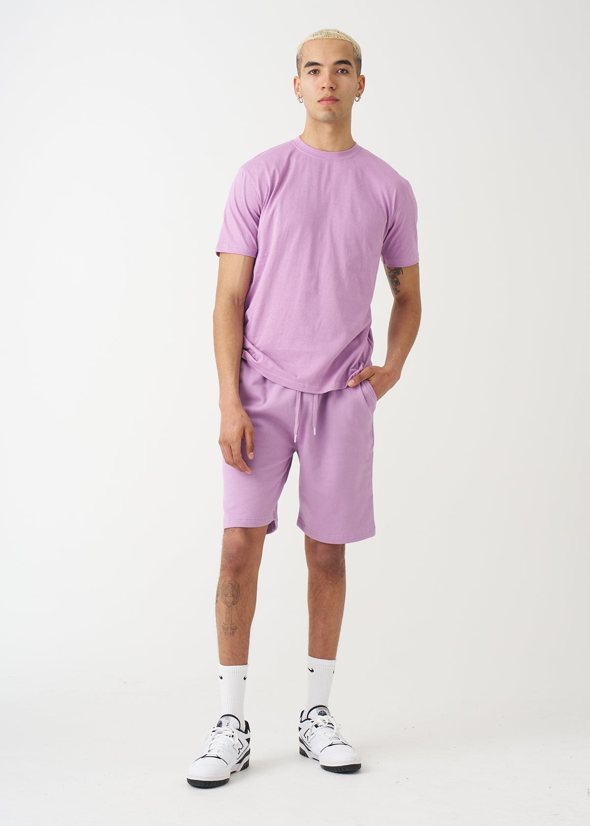 Lilac T-Shirt And Short Set