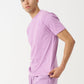 Lilac Combed Cotton T-Shirt