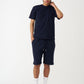 Navy T-Shirt And Short Set