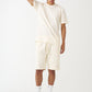 Off-White T-Shirt And Short Set