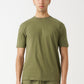 Olive Green Combed Cotton T-Shirt