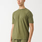 Olive Green Combed Cotton T-Shirt