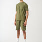 Olive Green T-Shirt And Short Set