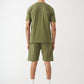 Olive Green T-Shirt And Short Set