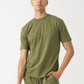 Olive Green Combed Cotton T-Shirt