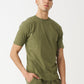 Olive Green Combed Cotton T-Shirt