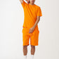 Orange T-Shirt And Short Set